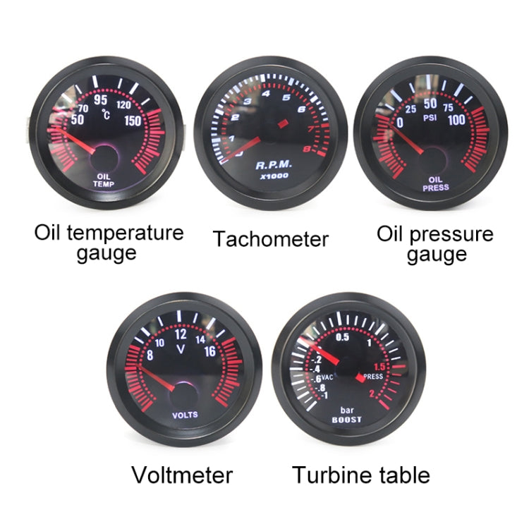 52mm 12V Universal Car Modified Bar Boost Gauge - Clocks & Car Meters by PMC Jewellery | Online Shopping South Africa | PMC Jewellery | Buy Now Pay Later Mobicred