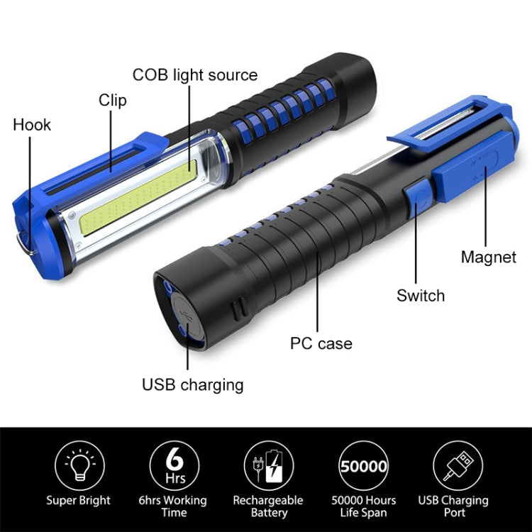 Jtron Car Home Car Work Maintenance Lamp Inspection Maintenance Light Emergency COBLED Charging Lamp - Other Tools by PMC Jewellery | Online Shopping South Africa | PMC Jewellery