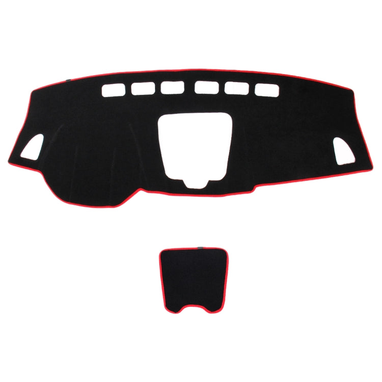 Car Light Instrument Panel Sunscreen Dark Mats Cover for Venucia B50 / R50(Red) - Sound & Heat Insulation Cotton by PMC TechLife | Online Shopping South Africa | PMC TechLife | Buy Now Pay Later Mobicred