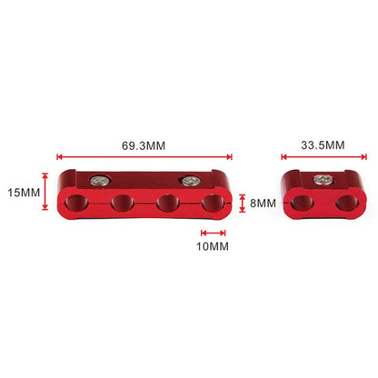 3 PCS Aluminum Engine Spark Plug Wire Separator Divider Organizer Clamp Kit (Red) - Booster Cable & Clip by PMC Jewellery | Online Shopping South Africa | PMC Jewellery | Buy Now Pay Later Mobicred