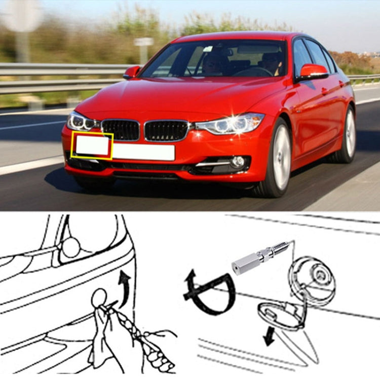 Car Front Bumper Tow Hook License Plate Mounting Bracket Holder for Subaru - License Plate Covers & Frames by PMC Jewellery | Online Shopping South Africa | PMC Jewellery | Buy Now Pay Later Mobicred