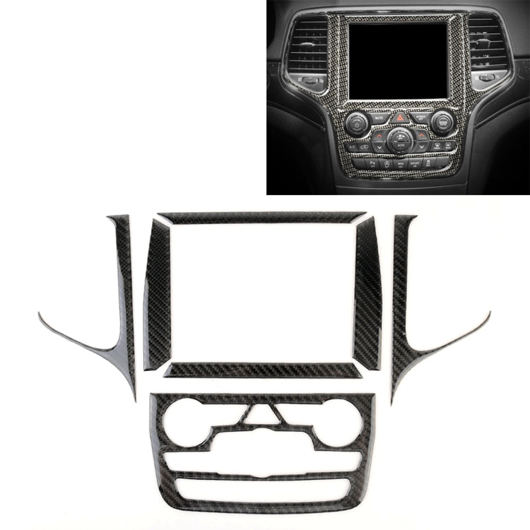 Car Central Control Navigation Carbon Fiber Decorative Sticker for Jeep Grand Cherokee 2011-2017 - Car Interior Mouldings by PMC TechLife | Online Shopping South Africa | PMC TechLife | Buy Now Pay Later Mobicred