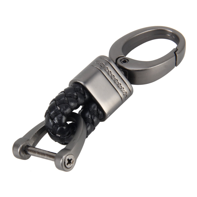 Weaving Band Metal Car Key Ring Braided Belt Key Chain(Black) - free shipping - PMC TechLife - Order now!