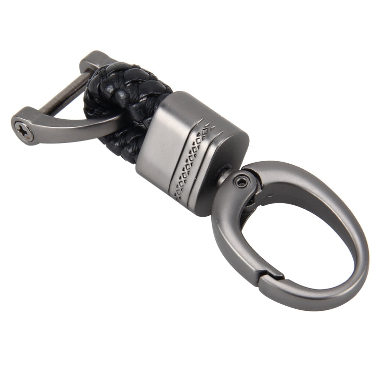 Weaving Band Metal Car Key Ring Braided Belt Key Chain(Black) - free shipping - PMC TechLife - Order now!