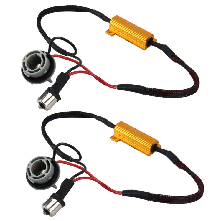 2 PCS 1156/BA15S Car Canbus Error Canceller Decoder Load Resistor LED 50W 8 Ohm No Blinking Decoder - free shipping - PMC TechLife - Order now!