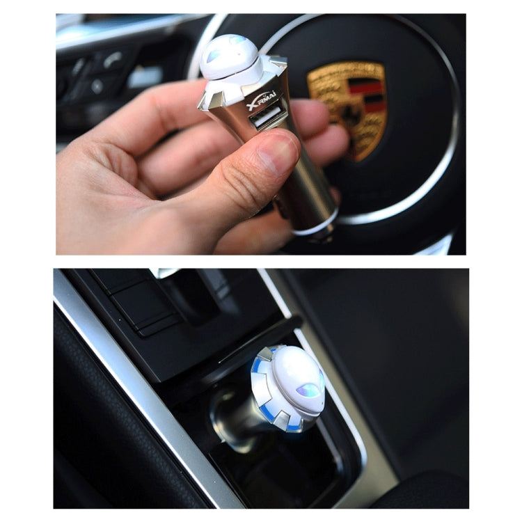 A8 3 in 1 Bluetooth Earphone & Safety Hammer & Car Charger, Support Hands-free Call & USB Quick Charger Function - Bluetooth Car Kits by PMC Jewellery | Online Shopping South Africa | PMC Jewellery | Buy Now Pay Later Mobicred