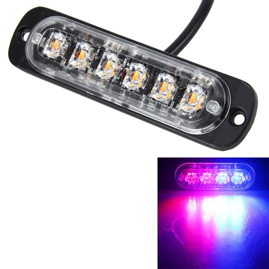 DC 12V-24V 2W 6LEDs SMD-2835 Lamps 17 Flash Patterns 3 Lines Car Flash Lamp Waterproof Car Truck Emergency Strobe Flash Warning Light, Cable Length: 90cm - Warning Lights by PMC Jewellery | Online Shopping South Africa | PMC Jewellery | Buy Now Pay Later Mobicred