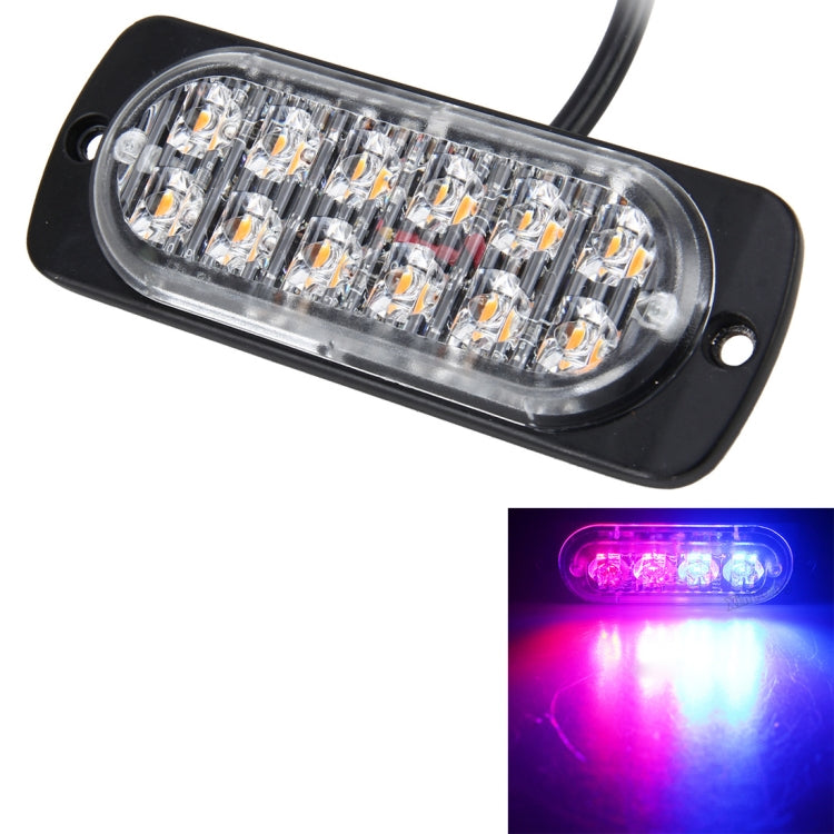 DC 12V-24V 2W 12LEDs SMD-2835 Lamps 17 Flash Patterns 3 Lines Car Flash Lamp Waterproof Car Truck Emergency Strobe Flash Warning Light, Cable Length: 90cm - Warning Lights by PMC Jewellery | Online Shopping South Africa | PMC Jewellery | Buy Now Pay Later Mobicred