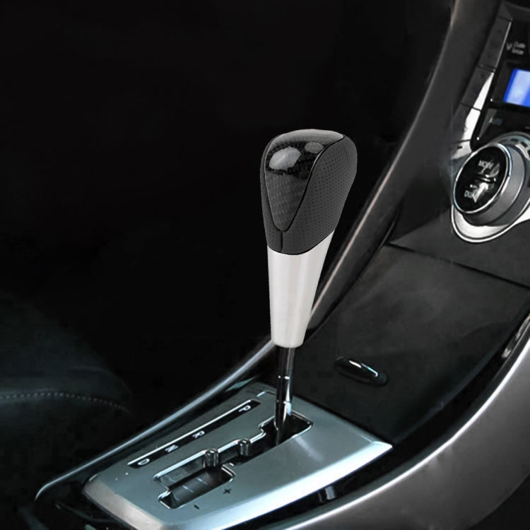Universal High Carbon Fiber Texture Leather Hole Pattern Car Gear Shift Knob Modified Shifter Lever Knob - Shift Knob by PMC TechLife | Online Shopping South Africa | PMC TechLife | Buy Now Pay Later Mobicred