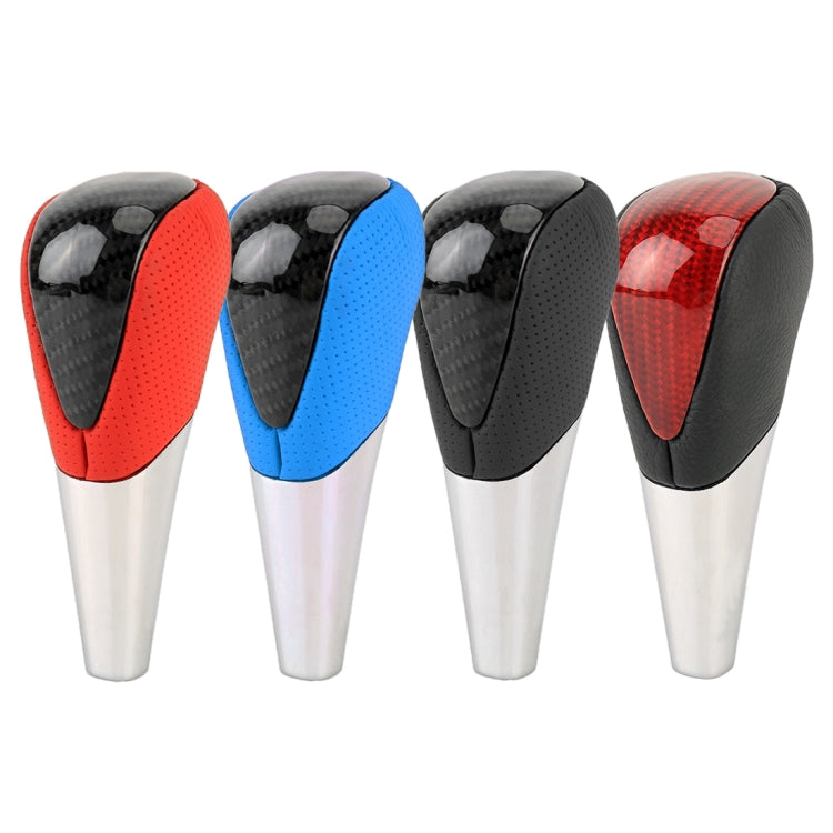 Universal High Carbon Fiber Texture Leather Hole Pattern Car Gear Shift Knob Modified Shifter Lever Knob - Shift Knob by PMC TechLife | Online Shopping South Africa | PMC TechLife | Buy Now Pay Later Mobicred