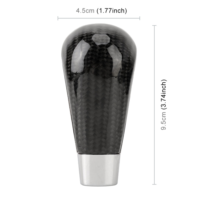 Universal Carbon Fiber Texture Leather Hole Pattern Car Gear Shift Knob Modified Shifter Lever Knob - Shift Knob by PMC TechLife | Online Shopping South Africa | PMC TechLife | Buy Now Pay Later Mobicred