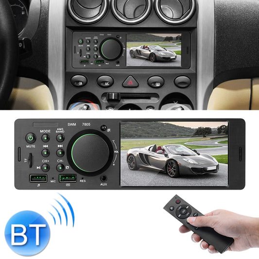 7805 4.1 inch Universal Car Radio Receiver MP5 Player, Support FM & Bluetooth & TF Card with Remote Control - Car MP3 & MP4 & MP5 by PMC Jewellery | Online Shopping South Africa | PMC Jewellery | Buy Now Pay Later Mobicred