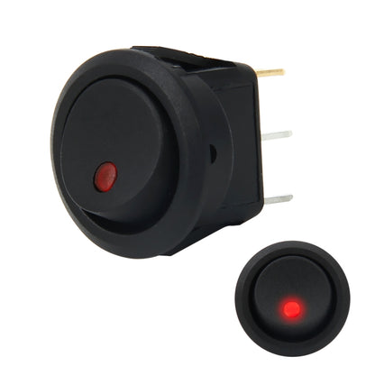 20 Amp 12 Volt Triple Plugs LED ON OFF Rocker Power Switch (Red Light) - Car Switches by PMC Jewellery | Online Shopping South Africa | PMC Jewellery | Buy Now Pay Later Mobicred