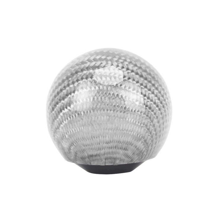 Universal Vehicle Car Shifter Cover Manual Automatic Carbon Fiber Ball Gear Shift Knob (Silver) - Shift Knob by PMC Jewellery | Online Shopping South Africa | PMC Jewellery | Buy Now Pay Later Mobicred