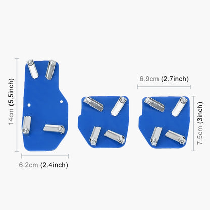 CS-321 3 in 1 Non-Slip Manual Car Truck Pedals Foot Brake Pad Cover Set (Blue) - Foot Pedal by PMC Jewellery | Online Shopping South Africa | PMC Jewellery