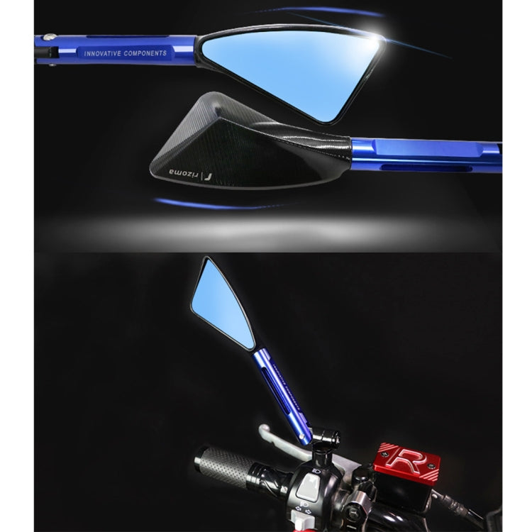 2 PCS Motorcycle Parts CNC Technology Aluminum Alloy Rearview Mirror Side Mirror(Black) - Side Mirrors by PMC TechLife | Online Shopping South Africa | PMC TechLife | Buy Now Pay Later Mobicred