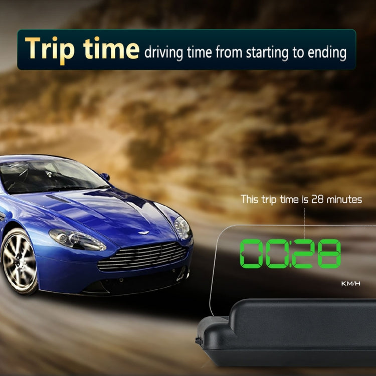 T900 Car GPS HUD Virtual HD Reflection Board Head-up Display, Speed & Driving Distance / Time Display, Over Speed & Voltage & Low Voltage Alarm, Fatigue Driving - Head Up Display System by PMC Jewellery | Online Shopping South Africa | PMC Jewellery | Buy Now Pay Later Mobicred