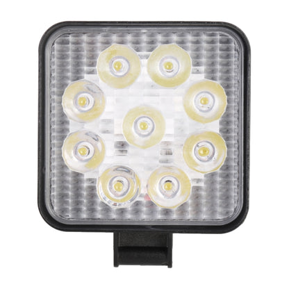 DC 10-30V 27W 2500LM 6000K Waterproof Vehicle Car Boat Marine External Work Lights Emergency Lights 60 Degrees Adjustable Flood Light LED Car Bulbs with 9 Intense Wafer LED Lights(White Light) - Work Lights by PMC Jewellery | Online Shopping South Africa | PMC Jewellery | Buy Now Pay Later Mobicred