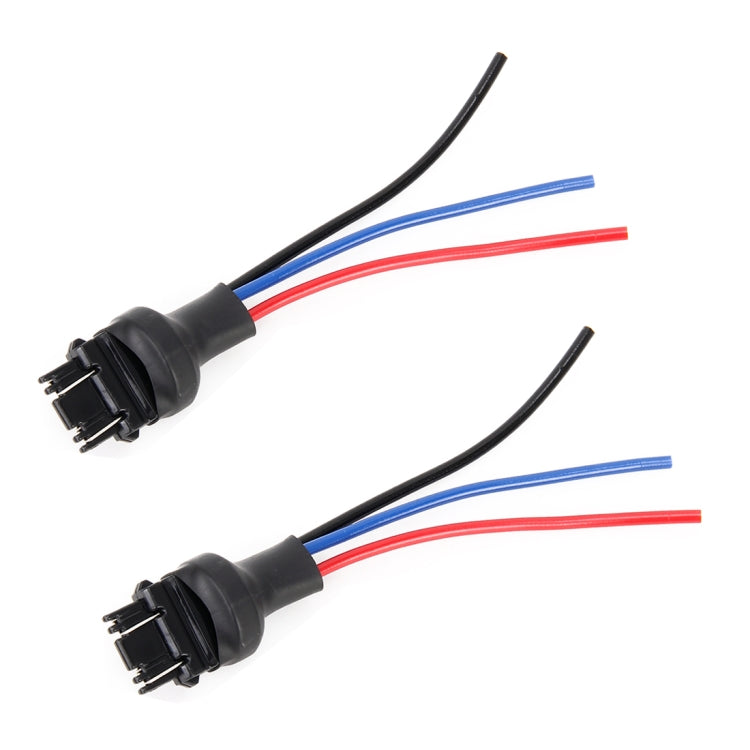 1 Pair T25 / 3157 Bulb Holder Base Male Socket with Wire - Wires by PMC TechLife | Online Shopping South Africa | PMC TechLife | Buy Now Pay Later Mobicred