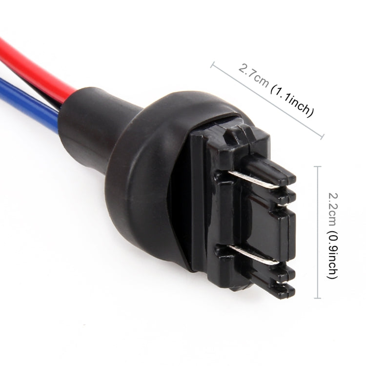 1 Pair T25 / 3157 Bulb Holder Base Male Socket with Wire - Wires by PMC TechLife | Online Shopping South Africa | PMC TechLife | Buy Now Pay Later Mobicred