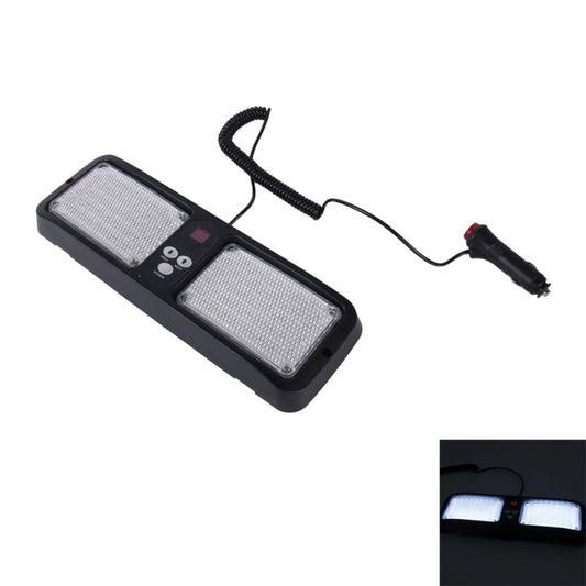 High qulaity DC 12V,9W LED Waterproof Car Sunshade White Light Warning Lights Strobe Emergency Lights Flashing Light with 12 Kinds Flash Patterns - Warning Lights by PMC Jewellery | Online Shopping South Africa | PMC Jewellery | Buy Now Pay Later Mobicred