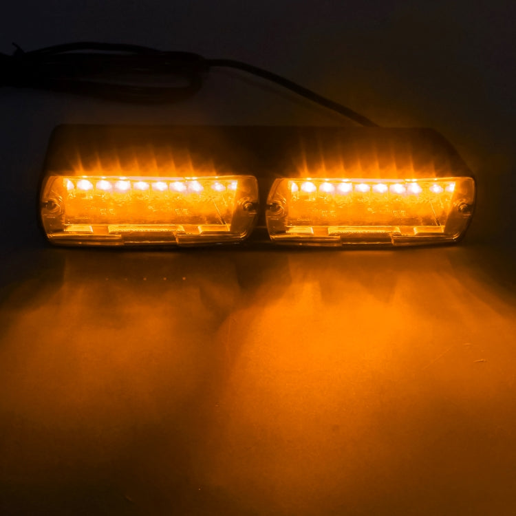 DC 12V 4.2W 16LEDs Crystal Lamp Beads Car Windshield Warning Lamp 18 Flash Patterns(Adjustable) - Warning Lights by PMC Jewellery | Online Shopping South Africa | PMC Jewellery | Buy Now Pay Later Mobicred