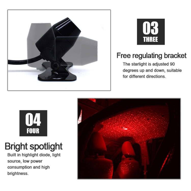 5V Roof Ceiling Decoration Red Light Star Night Lights Starry Sky Atmosphere Lamp Projector with Remote Control - Atmosphere lights by PMC TechLife | Online Shopping South Africa | PMC TechLife | Buy Now Pay Later Mobicred