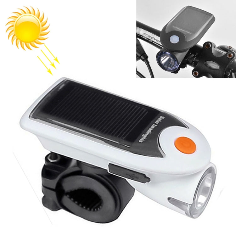3W 240LM USB Solar Energy Motorcycle / Bicycle Front Light (White) - Headlights by PMC TechLife | Online Shopping South Africa | PMC TechLife | Buy Now Pay Later Mobicred