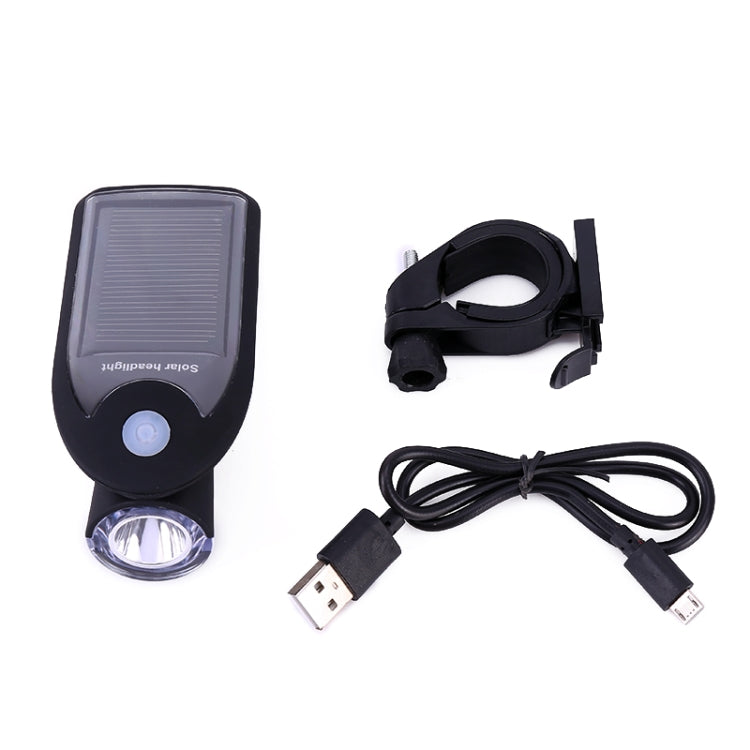 3W 240LM USB Solar Energy Motorcycle / Bicycle Front Light (White) - Headlights by PMC TechLife | Online Shopping South Africa | PMC TechLife | Buy Now Pay Later Mobicred