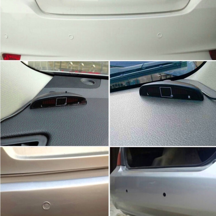 Car Voice Prompt Reverse Backup Radar System - Premium Quality 4 Parking Sensors Car Reverse Backup Radar System with LCD Display - Radar Detectors by PMC TechLife | Online Shopping South Africa | PMC TechLife | Buy Now Pay Later Mobicred