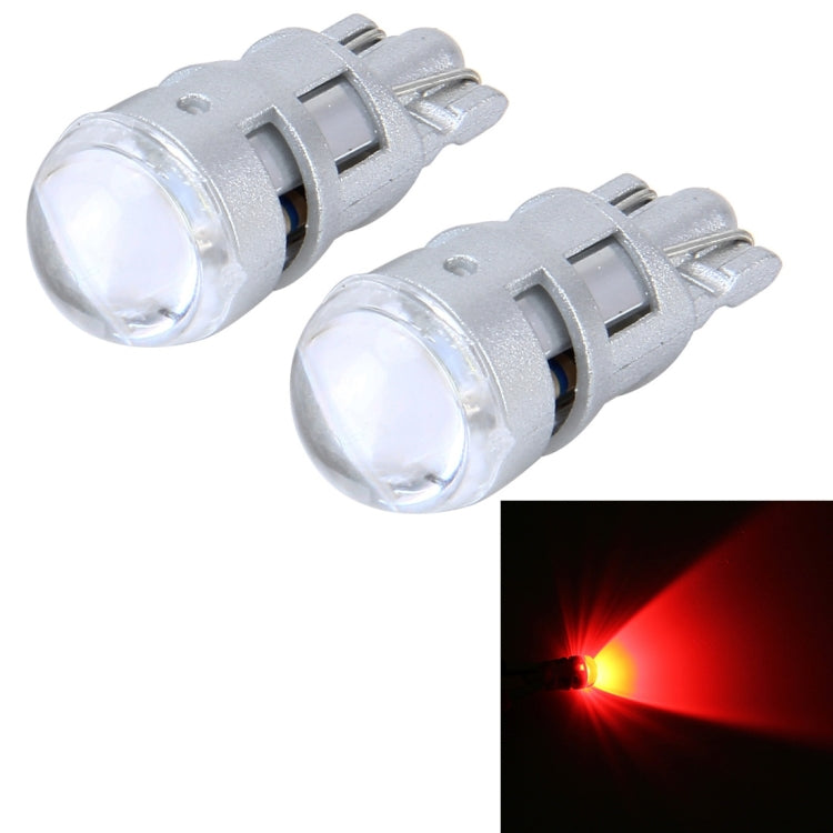 10 PCS T10 1W 50LM Car Clearance Light with SMD-3030 Lamp, DC 12V(Red Light) - Clearance Lights by PMC Jewellery | Online Shopping South Africa | PMC Jewellery | Buy Now Pay Later Mobicred