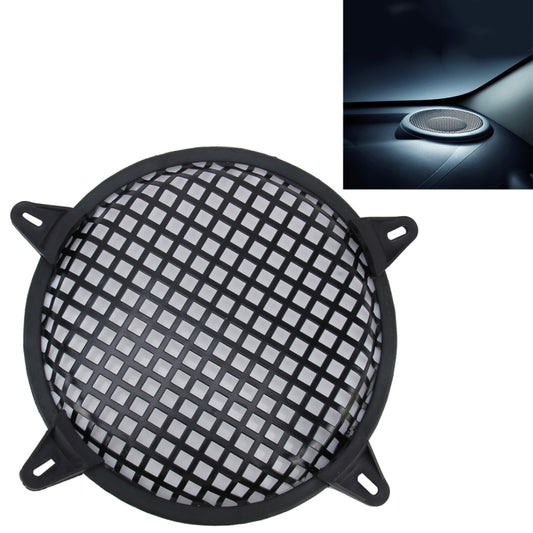 8 inch Car Auto Metal Mesh Black Square Hole Subwoofer Loudspeaker Protective Cover Mask Kit with Fixed Holder - Car Amplifiers by PMC Jewellery | Online Shopping South Africa | PMC Jewellery | Buy Now Pay Later Mobicred