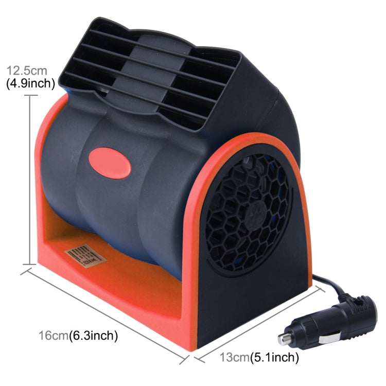 HX-T302 DC 24V 7W Portable Vehicle Cooling Fan Low Noise Silent Cooler Air Conditioner, 2 Speeds Adjustable, Random Color Delivery - Heating & Fans by PMC Jewellery | Online Shopping South Africa | PMC Jewellery | Buy Now Pay Later Mobicred