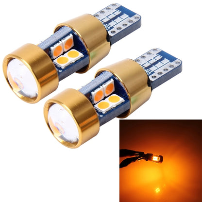 2 PCS T10 3W Error-Free Car Clearance Light with 19 SMD-3030 LED Lamp, DC 12V (Orange Light) - Clearance Lights by PMC Jewellery | Online Shopping South Africa | PMC Jewellery | Buy Now Pay Later Mobicred