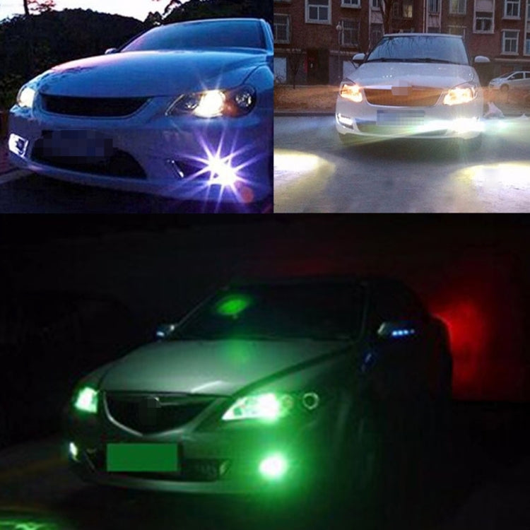 2 PCS 2W (White + Yellow Light) Car Auto Eagle Eyes Fog Light Turn Light with 12 SMD-4014 LED Lamps, DC 12V Cable Length: 55cm - Eagle Eye Lamps by PMC Jewellery | Online Shopping South Africa | PMC Jewellery | Buy Now Pay Later Mobicred