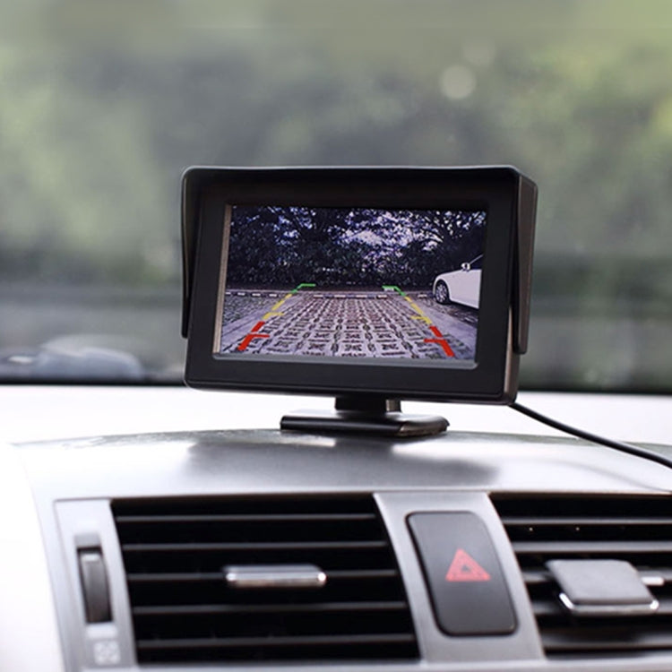 Universal 4.3 inch Car High Definition Monitor with Adjustable Angle Holder, Support Reverse Automatic Screen Function - Car Monitor by PMC TechLife | Online Shopping South Africa | PMC TechLife | Buy Now Pay Later Mobicred