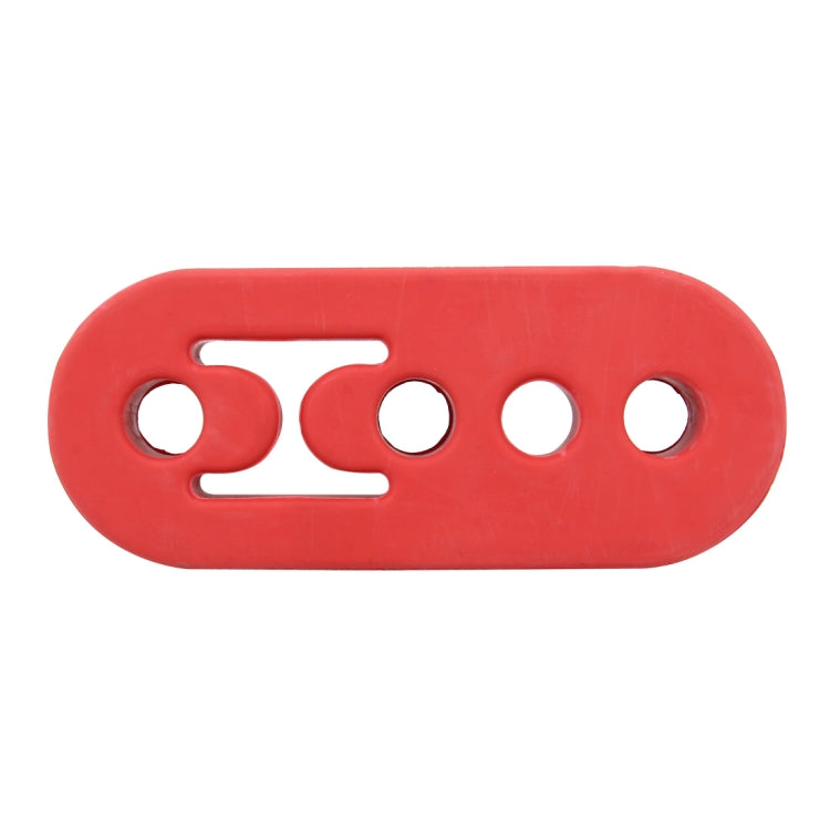 Universal Car 4 Holes Adjustable Rubber Mounting Bracket Exhaust Tube Hanging Rubber Tube(Red) - Exhaust Pipes by PMC Jewellery | Online Shopping South Africa | PMC Jewellery | Buy Now Pay Later Mobicred