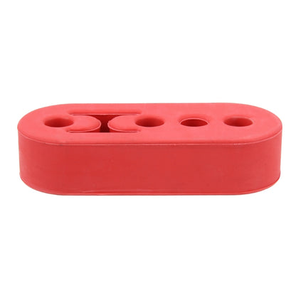 Universal Car 4 Holes Adjustable Rubber Mounting Bracket Exhaust Tube Hanging Rubber Tube(Red) - Exhaust Pipes by PMC Jewellery | Online Shopping South Africa | PMC Jewellery | Buy Now Pay Later Mobicred