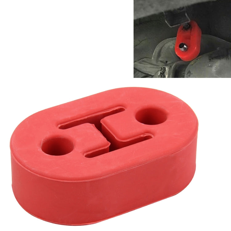 Universal Car Two Holes Adjustable Rubber Mounting Bracket Exhaust Tube Hanging Rubber Tube Car Exhaust Pipe Hanging Shackle Hanging Exhaust Hanging From Ear(Red) - Exhaust Pipes by PMC Jewellery | Online Shopping South Africa | PMC Jewellery | Buy Now Pay Later Mobicred