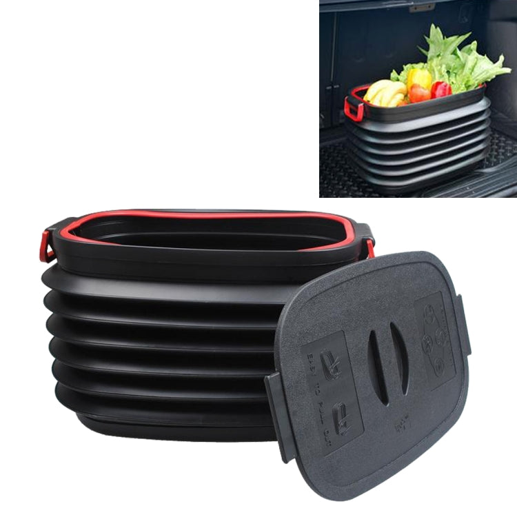 37L Car Collapsible Plastic Organizer Bin with Lid for Camping and Outdoor - Stowing Tidying by PMC TechLife | Online Shopping South Africa | PMC TechLife | Buy Now Pay Later Mobicred