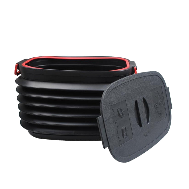 37L Car Collapsible Plastic Organizer Bin with Lid for Camping and Outdoor - Stowing Tidying by PMC TechLife | Online Shopping South Africa | PMC TechLife | Buy Now Pay Later Mobicred