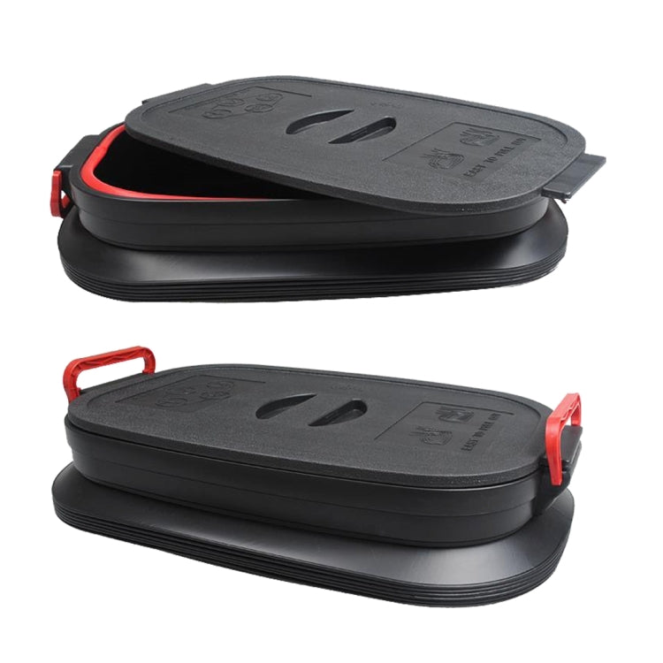 37L Car Collapsible Plastic Organizer Bin with Lid for Camping and Outdoor - Stowing Tidying by PMC TechLife | Online Shopping South Africa | PMC TechLife | Buy Now Pay Later Mobicred