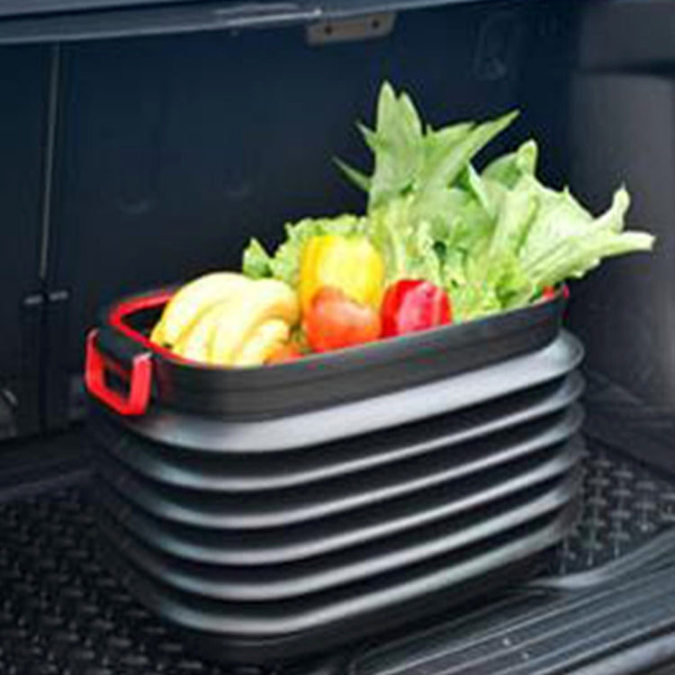37L Car Collapsible Plastic Organizer Bin with Lid for Camping and Outdoor - Stowing Tidying by PMC TechLife | Online Shopping South Africa | PMC TechLife | Buy Now Pay Later Mobicred