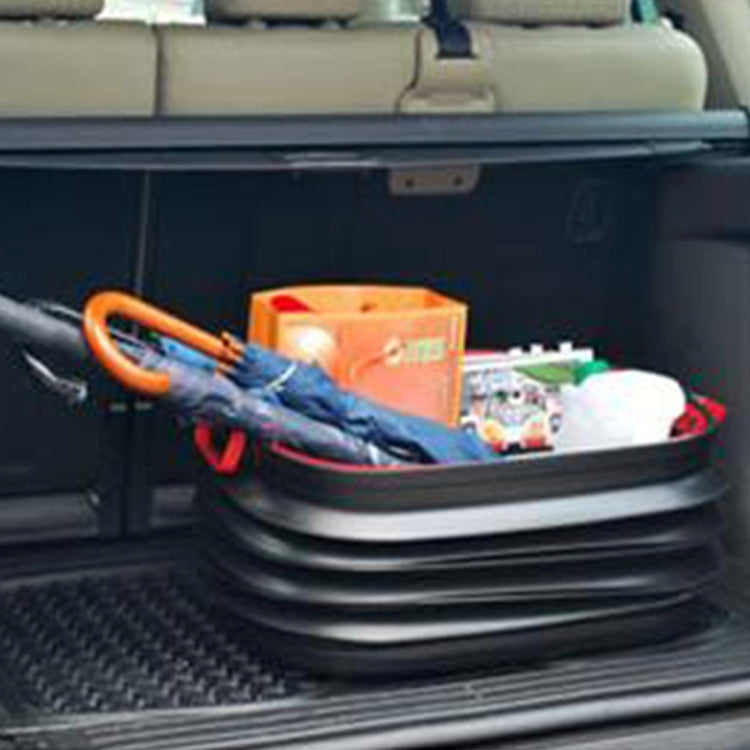37L Car Collapsible Plastic Organizer Bin with Lid for Camping and Outdoor - Stowing Tidying by PMC TechLife | Online Shopping South Africa | PMC TechLife | Buy Now Pay Later Mobicred