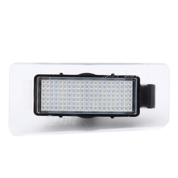 2 PCS LED License Plate Light with 18  SMD-3528 Lamps for Hyundai,2W 120LM,6000K, DC12V(White Light) - License Plate Lights by PMC Jewellery | Online Shopping South Africa | PMC Jewellery | Buy Now Pay Later Mobicred