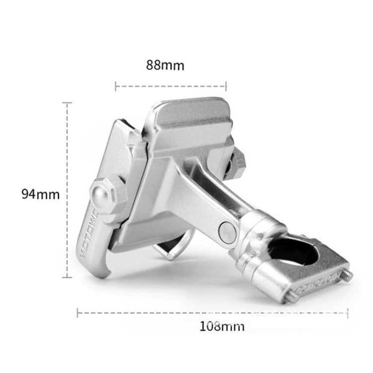 Motorcycle Handlebar Aluminum Alloy Phone Bracket, Suitable for 4-6 inch Device(Black) - Holder by PMC TechLife | Online Shopping South Africa | PMC TechLife | Buy Now Pay Later Mobicred