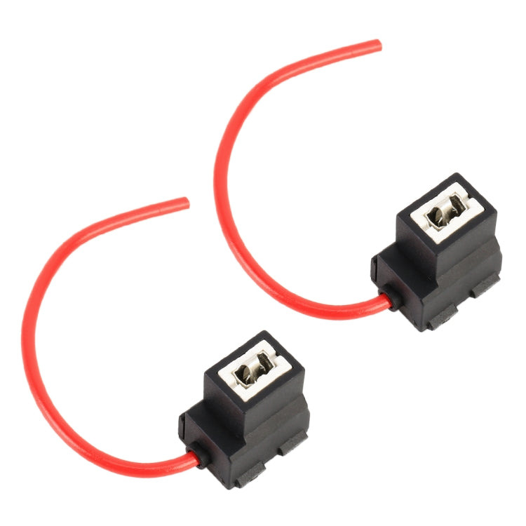 2 PCS Car H1 / H3 Bulb Holder Base Female Socket with Wire - Wires by PMC TechLife | Online Shopping South Africa | PMC TechLife | Buy Now Pay Later Mobicred