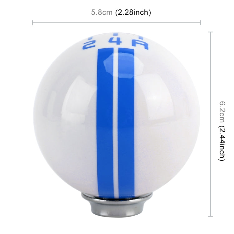 Universal Vehicle Ball Shape Modified Resin Shifter Manual 5-Speed Gear Shift Knob(Blue) - Shift Knob by PMC TechLife | Online Shopping South Africa | PMC TechLife | Buy Now Pay Later Mobicred