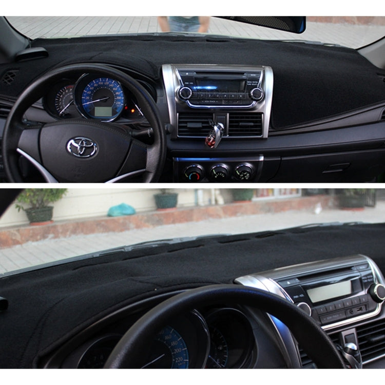 Dark Mat Car Dashboard Cover Car Light Pad Instrument Panel Sunscreen for 2014 Vios (Please note the model and year)(Black) - Sound & Heat Insulation Cotton by PMC TechLife | Online Shopping South Africa | PMC TechLife | Buy Now Pay Later Mobicred