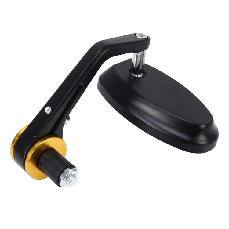 2 PCS Motorcycle Universal ABS Shell Holder Oval Shape Rear VIew Mirror - Side Mirrors by PMC Jewellery | Online Shopping South Africa | PMC Jewellery | Buy Now Pay Later Mobicred